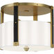 Chelsea 4 Light 20 inch Soft Brass Semi Flush Ceiling Light